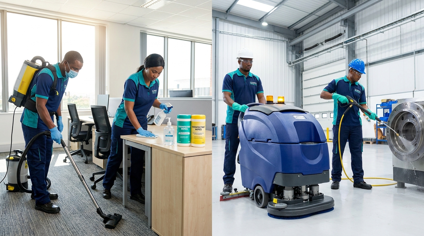 Illustration: Partner with Cleaning Africa Services for Workplace Hygiene Compliance